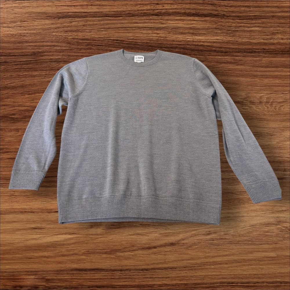 Cuts Clothing Gray Crewneck Sweater
